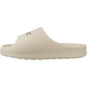 Dames Serve Slide Sandalen Lacoste , Beige , Dames