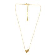 Hart Ketting Waterdicht Transparant CZ Dansk Copenhagen , Yellow , Dam...