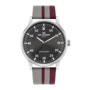 Roestvrijstalen stoffen band analoog horloge Ben Sherman , Gray , Here...