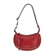 Maan Leren Tas Isabel Marant , Red , Dames