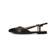 Zwarte Ashley Slingback Schoenen Unisa , Black , Dames