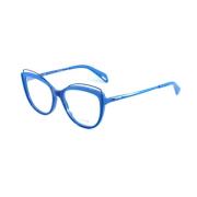 Blauwe Cateye Bril voor Vrouwen Police , Blue , Dames