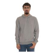 Hoodie met zijlogo Boss , Gray , Heren