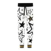 Witte katoenen sweatpants met allover print Dolce & Gabbana , White , ...