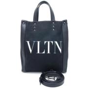 Pre-owned Canvas shoulder-bags Valentino Vintage , Black , Dames