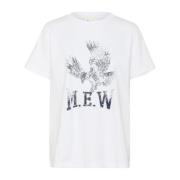 Boxy Tee Top Bright White My Essential Wardrobe , White , Dames