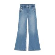 Cerulean Blue Denim Jeans Liu Jo , Blue , Dames