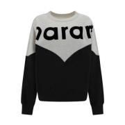 Katoenen sweatshirt met geribbelde ronde hals Isabel Marant Étoile , M...