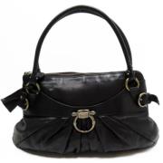 Pre-owned Leather handbags Salvatore Ferragamo Pre-owned , Black , Dam...