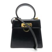 Pre-owned Leather handbags Salvatore Ferragamo Pre-owned , Black , Dam...