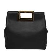 Pre-owned Leather handbags Salvatore Ferragamo Pre-owned , Black , Dam...