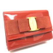 Pre-owned Leather pouches Salvatore Ferragamo Pre-owned , Orange , Dam...