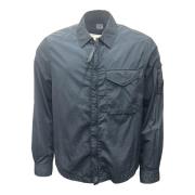 Gerecycled Nylon Overshirt in Blauw C.p. Company , Blue , Heren