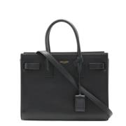 Pre-owned Leather handbags Saint Laurent Vintage , Black , Dames