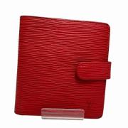 Pre-owned Leather wallets Louis Vuitton Vintage , Red , Dames