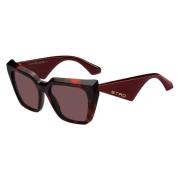 Burgundy Square Zonnebril Etro , Multicolor , Dames