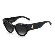 Zwarte Acetaat Zonnebril Jimmy Choo , Black , Dames