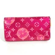 Pre-owned Cotton wallets Louis Vuitton Vintage , Pink , Dames