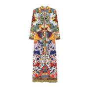 Bloemenprint knoopjurk Alice + Olivia , Multicolor , Dames