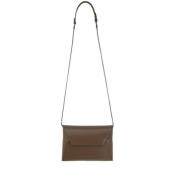 Envelop Leren Tas met Sieraden Riem Brunello Cucinelli , Brown , Dames