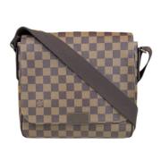 Pre-owned Canvas shoulder-bags Louis Vuitton Vintage , Brown , Heren