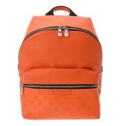 Pre-owned Leather backpacks Louis Vuitton Vintage , Orange , Dames