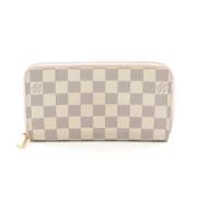 Pre-owned Leather wallets Louis Vuitton Vintage , Beige , Dames