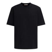 Zwart Katoenen Crew Neck T-shirt Marni , Black , Heren