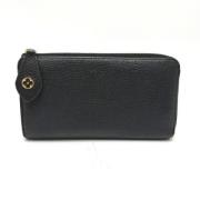 Pre-owned Leather wallets Louis Vuitton Vintage , Black , Dames