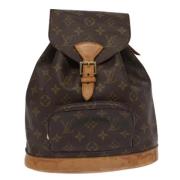 Pre-owned Canvas backpacks Louis Vuitton Vintage , Brown , Dames