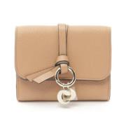 Pre-owned Leather wallets Chloé Pre-owned , Beige , Dames