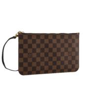 Pre-owned Canvas pouches Louis Vuitton Vintage , Brown , Dames