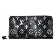 Pre-owned Leather wallets Louis Vuitton Vintage , Black , Dames