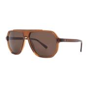 Bruine Resin Zonnebril met UV-bescherming Guess , Brown , Heren