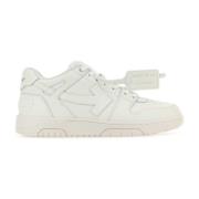 Witte Leren Sneakers Off White , White , Heren