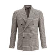 Montecarlo Houndstooth Double-Breasted jas met piek revers Tagliatore ...