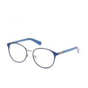 Blauwe Metalen Frame Bril met UV-filter Guess , Blue , Dames