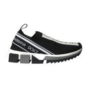 Zwarte Slip-On Sneakers Sorrento Stijl Dolce & Gabbana , Black , Dames