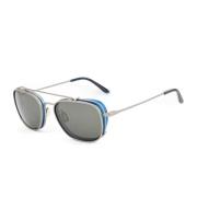 Blauwe Acetaatframes met Optique Clip Vuarnet , Blue , Heren