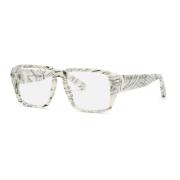 Witte Acetaatframebril Philipp Plein , Multicolor , Heren