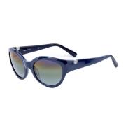 Blauwe Acetaat Zonnebril met Bruine Lens Vuarnet , Blue , Dames