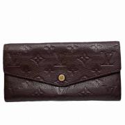 Pre-owned Leather wallets Louis Vuitton Vintage , Red , Dames