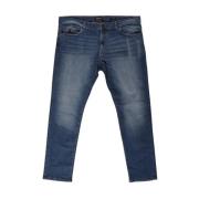 Slim Fit Katoen-Blend Jeans MCS , Blue , Heren