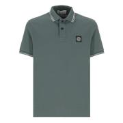 Groen Poloshirt met Logopatch Stone Island , Green , Heren