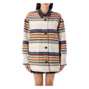 Gestreepte wollen overshirt jas Multicolor Isabel Marant Étoile , Mult...