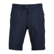 Blauwe Stretch Nylon Koord Shorts People of Shibuya , Blue , Heren