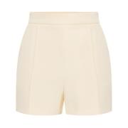 Contrast Piping Taille Shorts Elisabetta Franchi , Beige , Dames