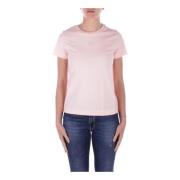 Logo Front T-shirts en Polos Pinko , Pink , Dames