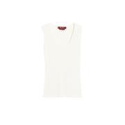 Sleeveless Tops Max Mara Studio , Beige , Dames