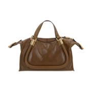 Bronze Dubbele Handvat Paraty Tas Chloé , Brown , Dames